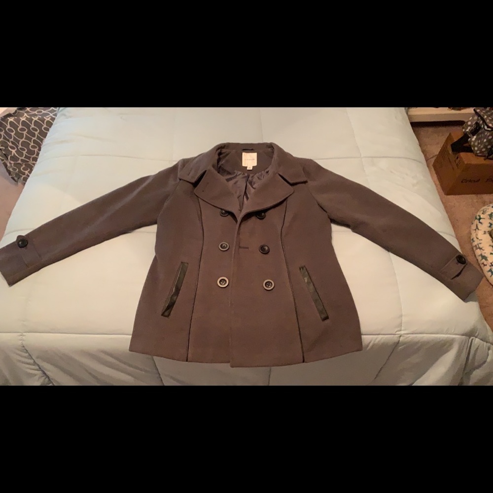 Dark Gray Pea Coat